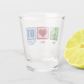 Peace Love Occupational Therapy Cute OT Shot Glas (Achterkant)