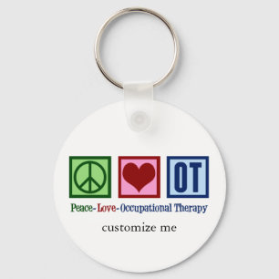 Peace Love Occupational Therapy Sleutelhanger