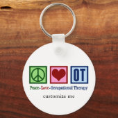 Peace Love Occupational Therapy Sleutelhanger (Voorkant)