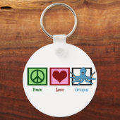 Peace Love Octopus Sleutelhanger (Voorkant)