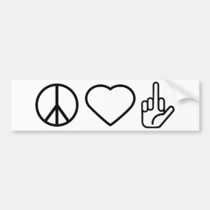 Peace Love of Bumpersticker