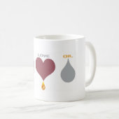 Peace Love Oil 2 Koffiemok (Voorkant rechts)