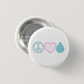 Peace Love Oils Button (Voorkant /achterkant)