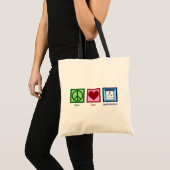 Peace Love Ophthalmology Tote Bag (Voorkant (product))