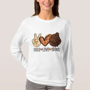 Peace Love Orangutan Mam met Baby Ape Love T-shirt