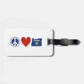 Peace Love Oregon Bagagelabel (Achterkant horizontaal)