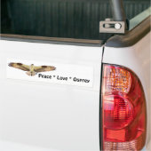 Peace Love Osprey Osprey Bumper Sticker (Sur camion)