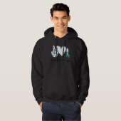Peace Love Ouzo Peace Hand Sign Ouzo Hoodie (Voorkant volledig)