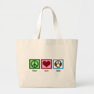 Peace Love Ownership Grote Tote Bag