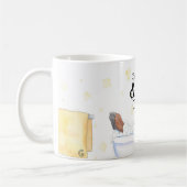 Peace, Love, & Oxford Comma (Chèvre baignante) Mug (Gauche)