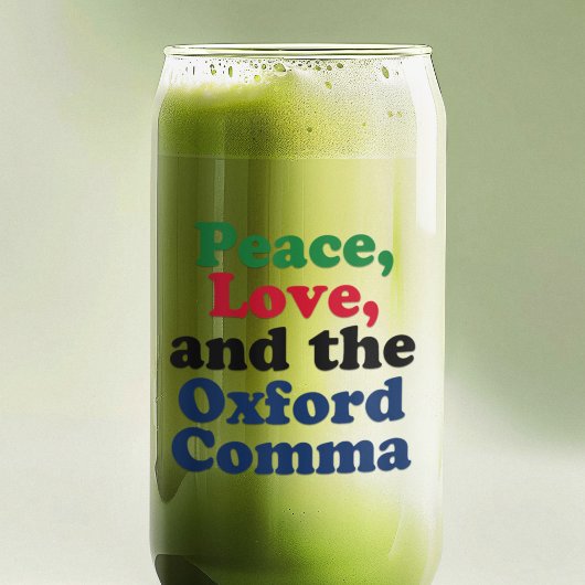 Peace Love Oxford Comma English Grammar Humour