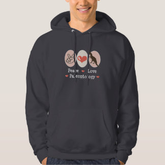 Peace Love Paleontology Hooded Sweatshirt