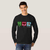 Peace Love Paleontology T-shirt (Voorkant volledig)
