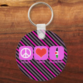 Peace Love Palestine Sleutelhanger (Voorkant)