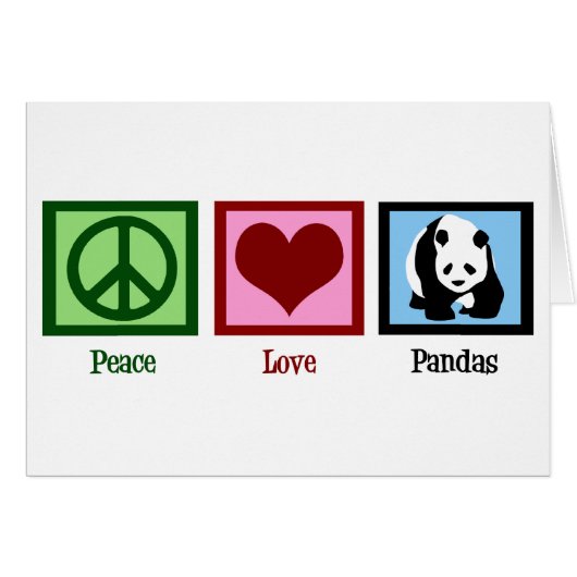 Peace Love Pandas (Devant horizontal)
