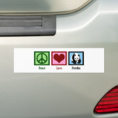 Peace Love Pandas Bumpersticker (Op auto)