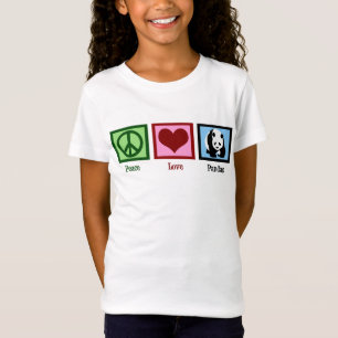 Peace Love Pandas T-shirt