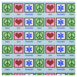 Peace Love Paramedic Stof