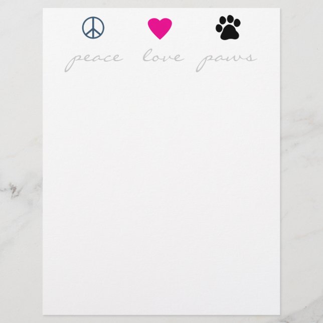 Peace Love Paws (Voorkant)