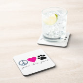 Peace Love Paws Drankjes Onderzetter (Rechterzijde)