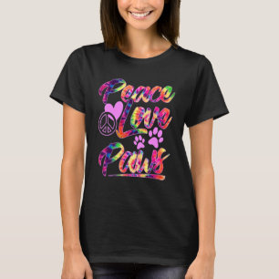 Peace Love & Paws Leuke Puppy Hond En Kitty Kat T-shirt