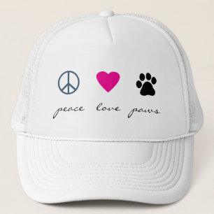 Peace Love Paws Trucker Pet