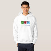 Peace Love PE Teacher Hoodie (Voorkant volledig)