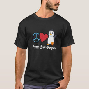 Peace Love Penguin Kinder Penguin Bird Animal T-shirt
