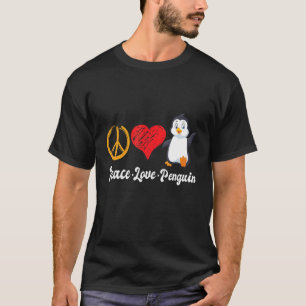 Peace Love Penguin Penguin Birds Kinder T-shirt
