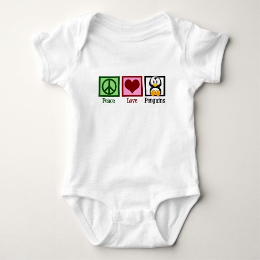 Peace Love Penguins Romper (Voorkant)