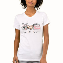 Peace love Perfume T-shirt femme.