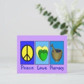 Peace Love Pharmacy Briefkaart (Staand voorkant)