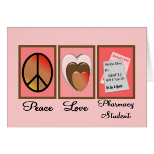 Peace Love Pharmacy Student Gifts