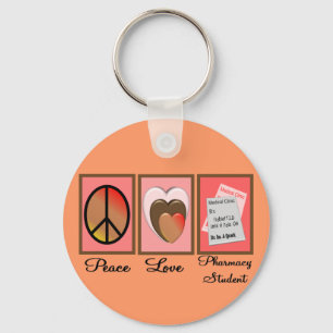 Peace Love Pharmacy Student Gifts Sleutelhanger