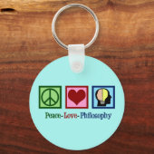 Peace Love Philosophy Sleutelhanger (Voorkant)
