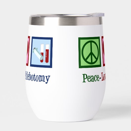 Peace Love Phlebotomy mignon Phlebotomiste (Gauche)
