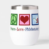 Peace Love Phlebotomy mignon Phlebotomiste (Arrière)