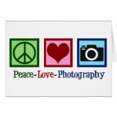 Peace Love Photography Studio Carte de vacances (Devant horizontal)