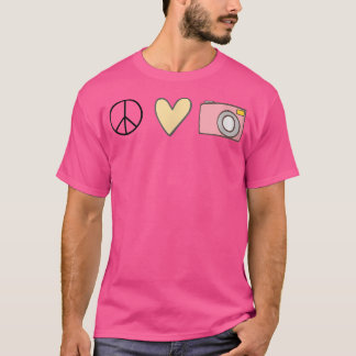 Peace Love Photography T-shirt