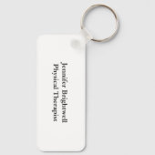 Peace Love Physical Therapy Cute Personalized PT Sleutelhanger (Achterkant)