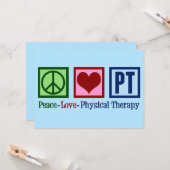 Peace Love Physical Therapy Kaart (Voorkant / Achterkant in situ)