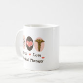 Peace Love Physical Therapy Koffiemok (Voorkant links)