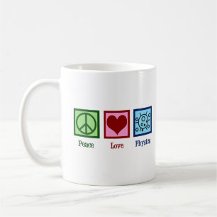 Peace Love Physics Koffiemok