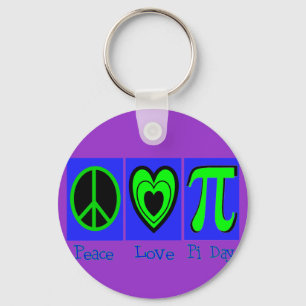 Peace Love Pi Day Sleutelhanger