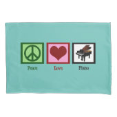 Peace Love Piano Kussensloop (Voorkant)