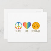 Peace Love Pickleball Briefkaart (Voorkant / Achterkant)