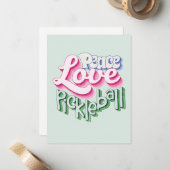 Peace Love Pickleball Notitiekaartje (Voorkant / Achterkant in situ)