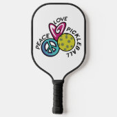 Peace Love Pickleball Paddle (Achterkant)