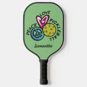 Peace Love Pickleball Persoonlijk Pickleball Paddle (Voorkant)