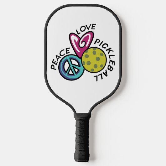Peace Love Pickleball Pickleball Paddle (Achterkant)